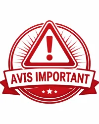 Avis important Avis important