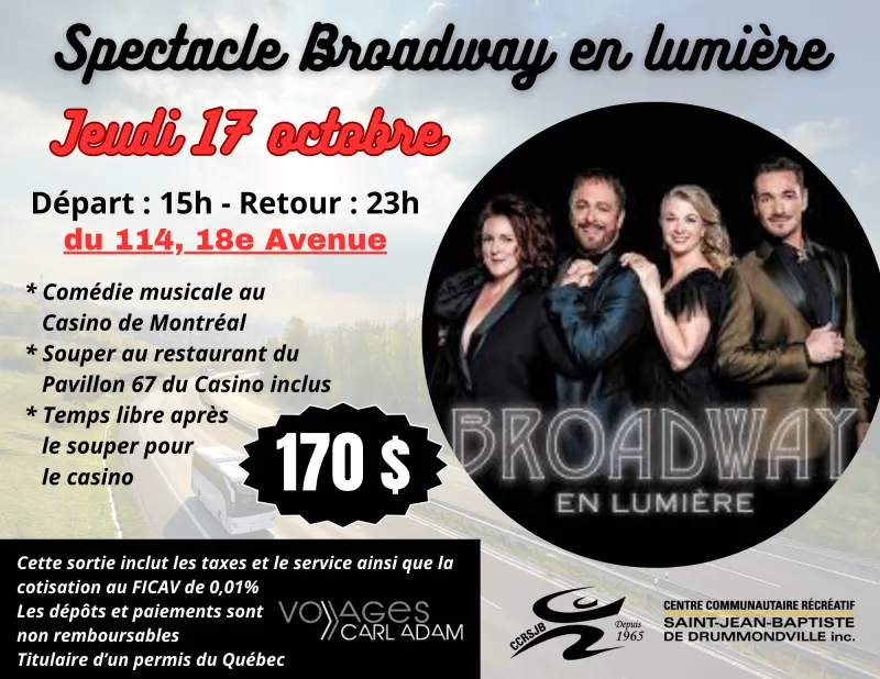 Spectacle Broadway en lumière