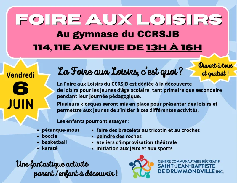Description foire aux loisirs